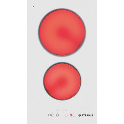 Pyramis 29HL 246 WH Κεραμική Εστία Αυτόνομη με Λειτουργία Κλειδώματος 29x51cm