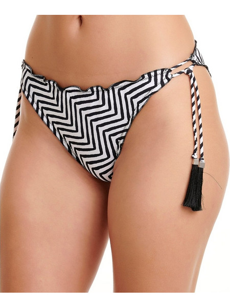 ERKA MARE Bikini Slip Μαύρο Λευκό 45210