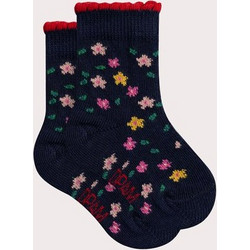 Βρεφικές Κάλτσες για Κορίτσια Navy Floral ΜΠΛΕ
