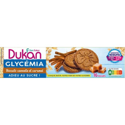 Dukan Glycemia Μπισκότα Πίτουρου Βρώμης με Κανέλα & Καραμέλα 132gr