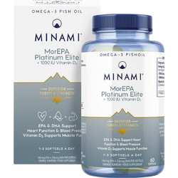Minami Nutrition MorEPA Platinum Ιχθυέλαιο 60 Μαλακές Κάψουλες