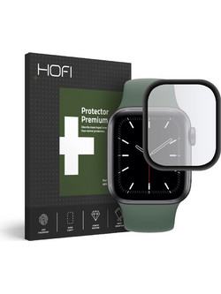 HOFI Hybrid Glass για Apple Watch 4/5 (40mm) μαύρο περιμετρικά