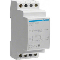 Μετασχηματιστής Κουδουνιού 8Va 230V-8-12V 2M ST303 Hager ST303