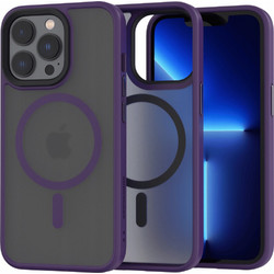 Spacecase Hybrid MagSafe - Σκληρή Ημιδιάφανη Θήκη MagSafe - Apple iPhone 13 Pro - Purple (5905719102883)