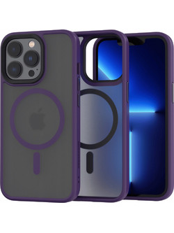 Spacecase Hybrid MagSafe - Σκληρή Ημιδιάφανη Θήκη MagSafe - Apple iPhone 13 Pro - Purple (5905719102883)