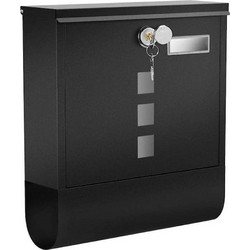 Songmics Μεταλλικό Γραμματοκιβώτιο Black GMB020B02