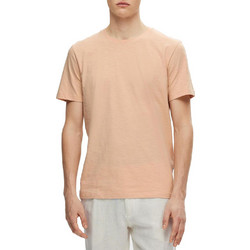 T-SHIRT SELECTED SLHASPEN SLUB SS O-NECK TEE CAMEO ROSE SELECTED