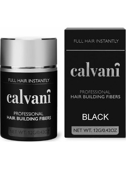 Calvani Hair Building Black Κάλυψη Αραίωσης Μαλλιών 12gr