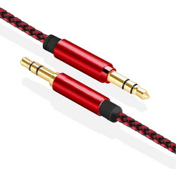 Καλώδιο Ήχου Στέρεο Καρφί 3.5mm Αρσενικό σε 3.5mm Αρσενικό Technovo TN-M005 Μαύρο / Κοκκίνο 2m