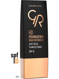 Golden Rose HD Hight Definition 105 Taupe Liquid Foundation SPF15 30ml