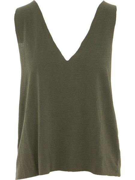 CROSSLEY W DEPP V NECK T-SHIRT - IFFIREN-CE20 KHAKI