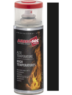 Ambro-Sol High Temperatures Σπρέι Βαφής Μαύρο Ματ 400ml