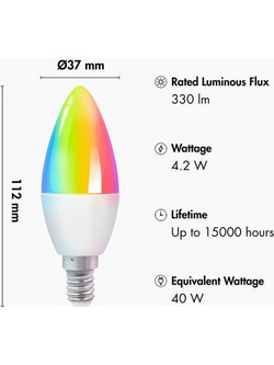 Wi-Fi smart LED Candle light Logilink SH0119