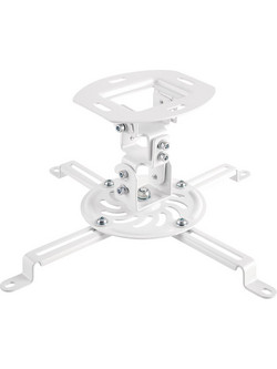 LogiLink BeamerDeckenhalterung Armlnge 150 mm wei geeigent fr Projektoren bis zu 135 kg aus Aluminium 1 Stck (BP0057)