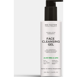 Bee Factor Aloe Vera & Lime Cleansing Gel Καθαρισμού Προσώπου 200ml
