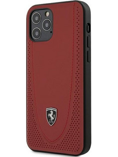Ferrari Off Track Perforated Back Cover Red (iPhone 12 / 12 Pro)