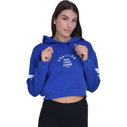 Target Γυναικείο Αθλητικό Crop Top με Κουκούλα Royal Blue W24/66408-18