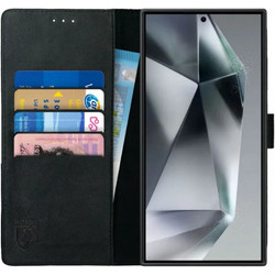 Rosso Deluxe Book Case Samsung Galaxy S24 Ultra - Black
