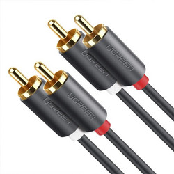 Ugreen Καλώδιο Ήχου 2RCA Male to 2RCA Male Audio Cable with Noise Reduction, Hi-Fi Audio, 3m - Μαύρο (10519)
