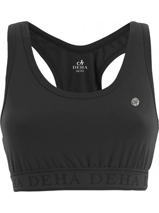 Deha Racer Back Top Αθλητικό Μπουστάκι με Μέτρια Στήριξη Μαύρο A00100-10009