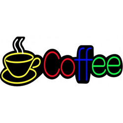 Φωτιζόμενη Πινακίδα Led με Επιγραφή Coffee