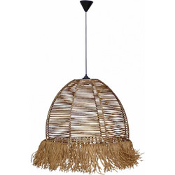 Heronia Lighting Κρεμαστό Φωτιστικό Οροφής Μονόφωτο E27 Καφέ Φ60cm 31-1297