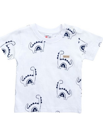 Βρεφική μπλούζα for Funky Kids αγόρι 6-24 μηνών 123-805102-2 Λευκό
