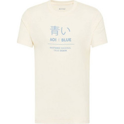 Mustang Ανδρικό T-shirt Κοντομάνικο Μπεζ 1013522 2013
