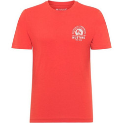 Mustang Ανδρικό T-shirt Κοντομάνικο Πορτοκαλί 1012515-7121