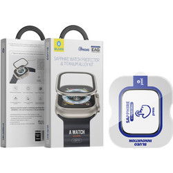Blueo Sapphire/Titanium Frame Kit Alloy Watch Γυαλί προστασίας protector kit για Apple Watch Ultra 1/2 (49mm) - - BSTP-AWULTRA49