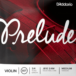 D'Addario J810 Prelude Σετ 4 Χορδές Βιολιού Medium Tension 3/4
