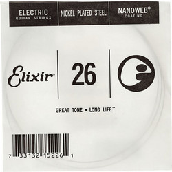 Elixir Strings NPL026 Nanoweb Χορδή Ηλεκτρικής Κιθάρας Nickel Plated Steel 26"