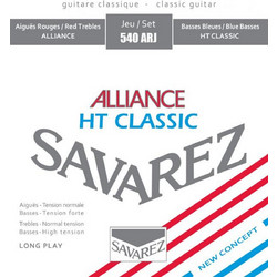 Savarez 540ARJ Alliance HT Classic Σετ 6 Χορδές Κλασικής Κιθάρας Carbon Mixed Tension