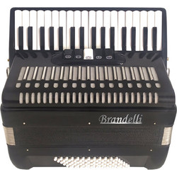 BRANDELLI 72B II Βlack Ακορντεόν Μαύρο