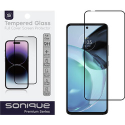 Sonique Premium Series HD Full Cover 9H Tempered Glass Μαύρο (Motorola Moto G72)