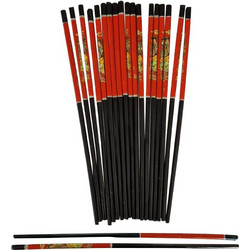 Artekko Αυθεντικά Ιαπωνικά Ξύλινα Chopsticks Μαύρο Κόκκινο 2pcs 019-0005