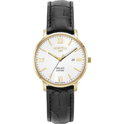 Roamer Ανδρικό Ρολόι με Μαύρο Δερμάτινο Λουράκι R958844481305