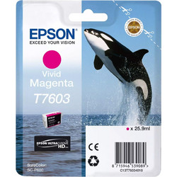 Epson T7603 Vivid Magenta Μελάνι Εκτυπωτή Inkjet C13T760340
