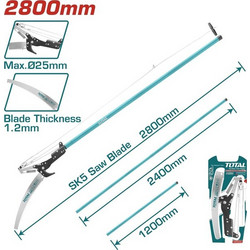 TOTAL THEPS25281 Τηλεσκοπικό Ψαλίδι και Πριόνι 240cm
