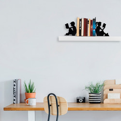 Metal Bookend Kitap tutucu 10 - Black Black
