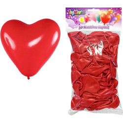 Σετ 50 Μπαλόνια Καρδιά Κόκκινη 23cm ToyMarkt 913590
