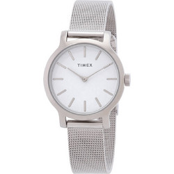 Timex Transcend Γυναικείο Ρολόι με Ασημί Μεταλλικό Μπρασελέ TW2U86700