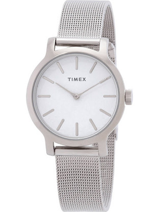 Timex Transcend Γυναικείο Ρολόι με Ασημί Μεταλλικό Μπρασελέ TW2U86700