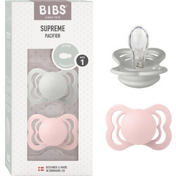 BIBS Supreme Ορθοδοντικές Πιπίλες Σιλικόνης 0m+ Haze Blossom 2τμχ