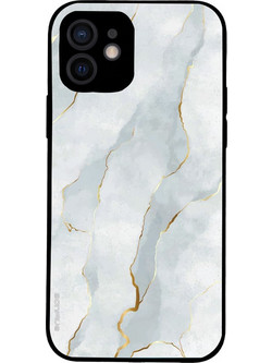 Sonique Marble Series Back Cover White 01 (iPhone 12)