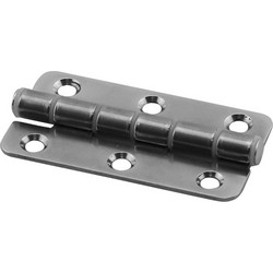 Μεντεσές Αθόρυβου Τύπου, Κανονικός, Inox 316, Μ40mm, Π75mm, Παχ. 1,8mm (74892)