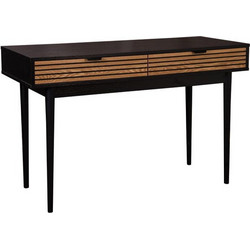 ΚΟΝΣΟΛΑ Fylliana Brooklyn Μαυρο-Φυσικό 100x35x80εκ 271-124-076