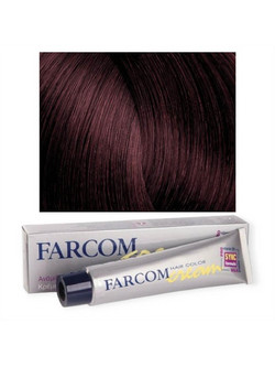 Farcom Hair Color Cream 55 Καστανό Κόκκινο Μόνιμη Βαφή Μαλλιών 60ml