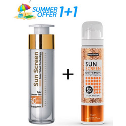 Frezyderm Sun Screen Color Velvet SPF50+ Tinted Mat 50ml + Sun Screen On The Move Mist SPF50 75ml