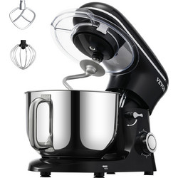 VEVOR Stand Mixer 6 Quart Electric Dough Mixer 1400W 6 + P Speeds Food Beater
